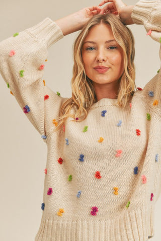 Long Sleeve Multi Yarn Detailed Sweater Sweater