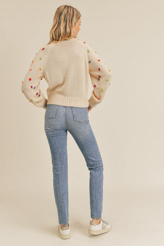 Long Sleeve Multi Yarn Detailed Sweater Sweater