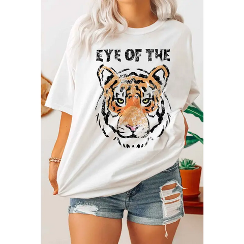 EYE OF THE TIGER GRAPHIC PLUS SIZE TEE / T SHIRT Graphic Tee