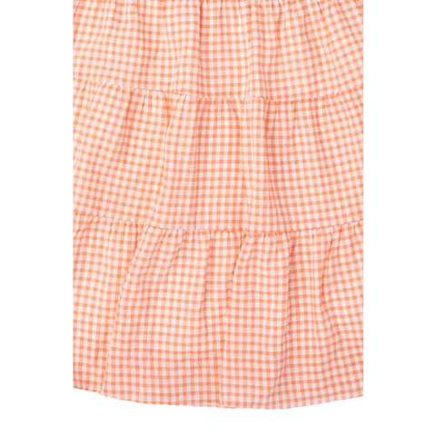 Gingham checked tiered dress Dress