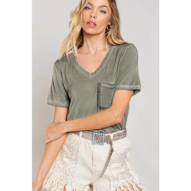Girly Meets Basic Short Sleeve Top Top