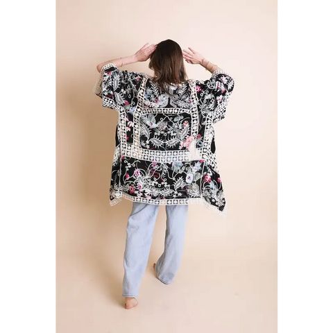 Heirloom Embroidered Kimono