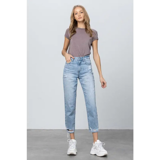 High Rise Tapered Jeans MEDIUM Jeans