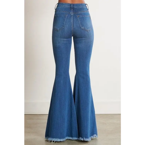 HIGH WAISTED DISTRESSED FLARE Jeans