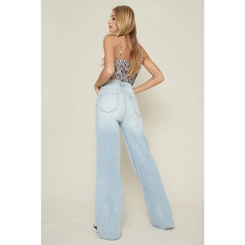 HIGH WAISTED WIDE LEG JEANS Jeans
