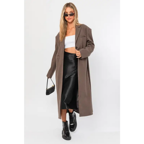 Long Blazer Coat MOCHA Coat