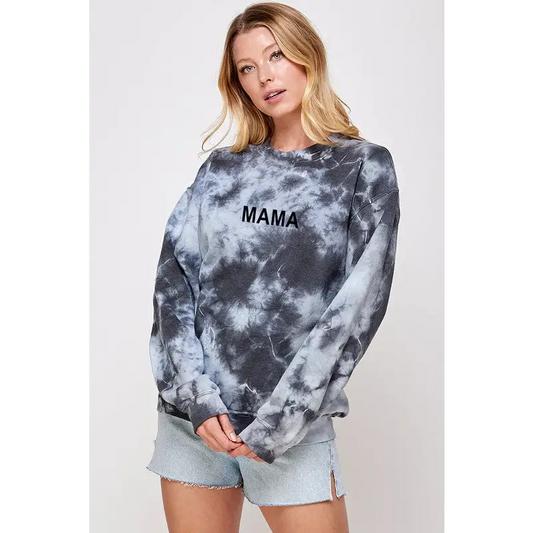 MAMA Graphic Print Women Top CHARCOAL Graphic Tee
