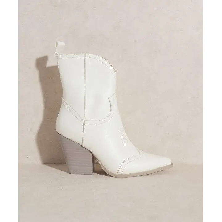 OASIS SOCIETY Ariella Western Short Boots WHITE Boots