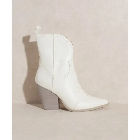 OASIS SOCIETY Ariella Western Short Boots WHITE Boots