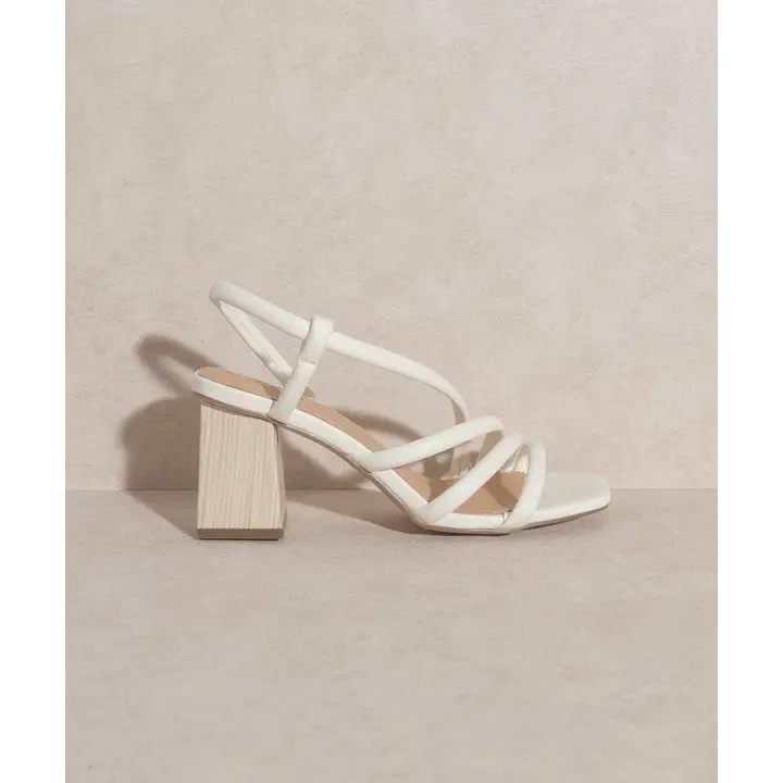 OASIS SOCIETY Ashley Wooden Heel Sandal Sandals