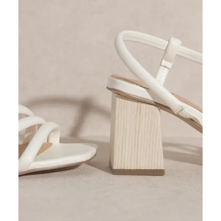 OASIS SOCIETY Ashley Wooden Heel Sandal Sandals