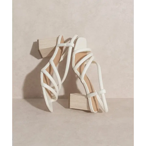 OASIS SOCIETY Ashley Wooden Heel Sandal Sandals