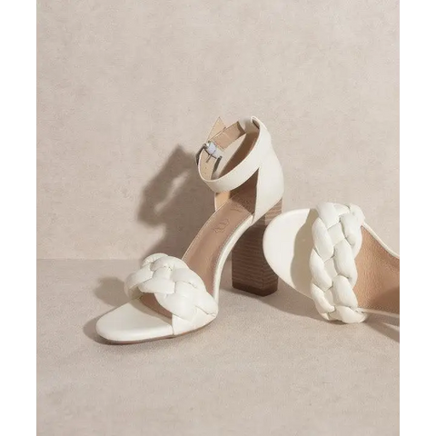 OASIS SOCIETY Daleyza - Chain Ankle Heel WHITE Heels