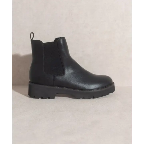 OASIS SOCIETY Gianna Chunky Sole Chelsea Boot BLACK Boots