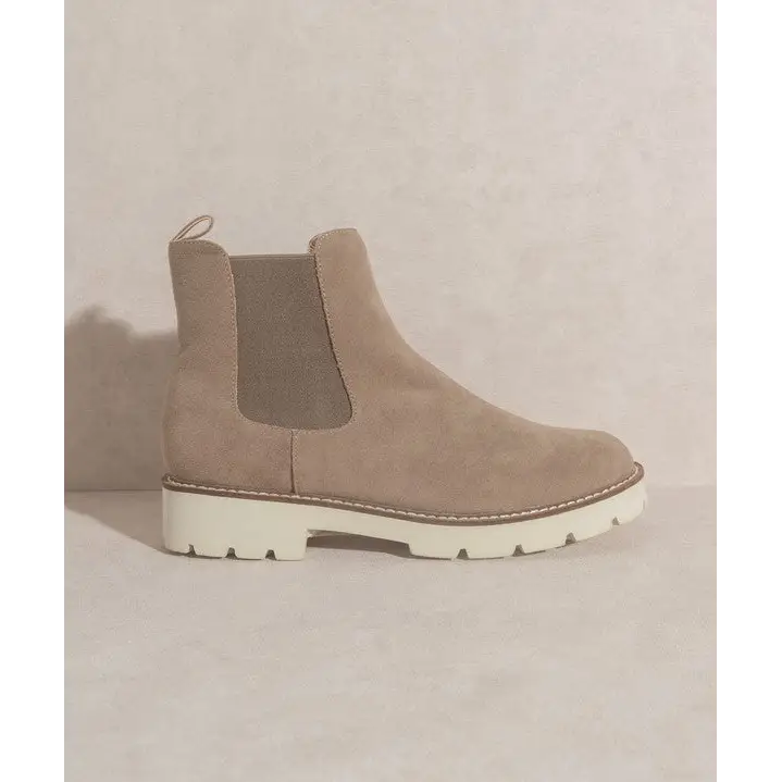 OASIS SOCIETY Gianna Chunky Sole Chelsea Boot DARK TAUPE Boots