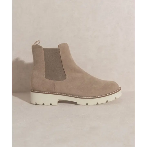 OASIS SOCIETY Gianna Chunky Sole Chelsea Boot DARK TAUPE Boots