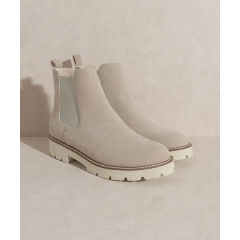 OASIS SOCIETY Gianna Chunky Sole Chelsea Boot LIGHT GREY Boots