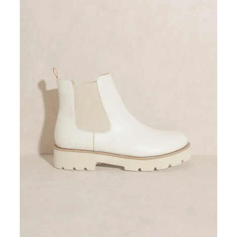 OASIS SOCIETY Gianna Chunky Sole Chelsea Boot WHITE Boots