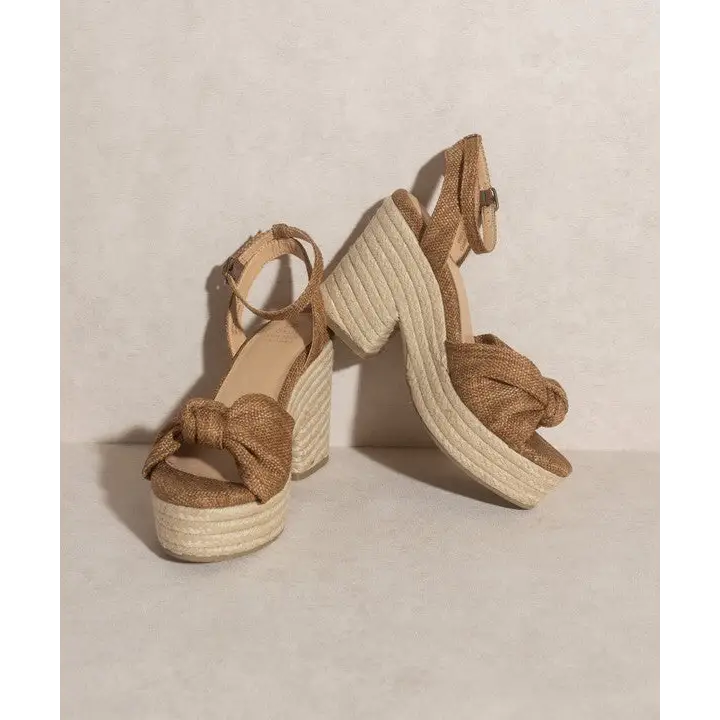 OASIS SOCIETY Mackenzie Espadrille Wedge Sandal LATTE Sandals