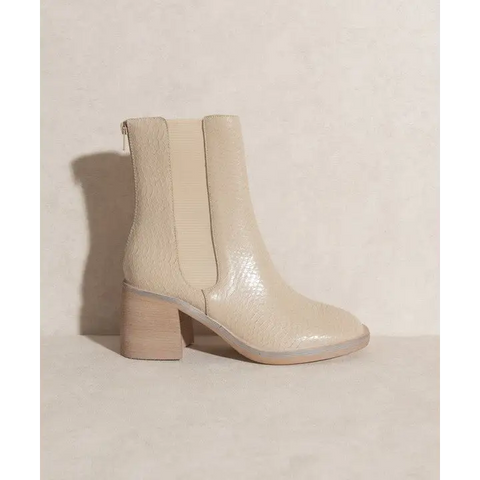 OASIS SOCIETY Olivia Chelsea Heel Boots BEIGE Boots