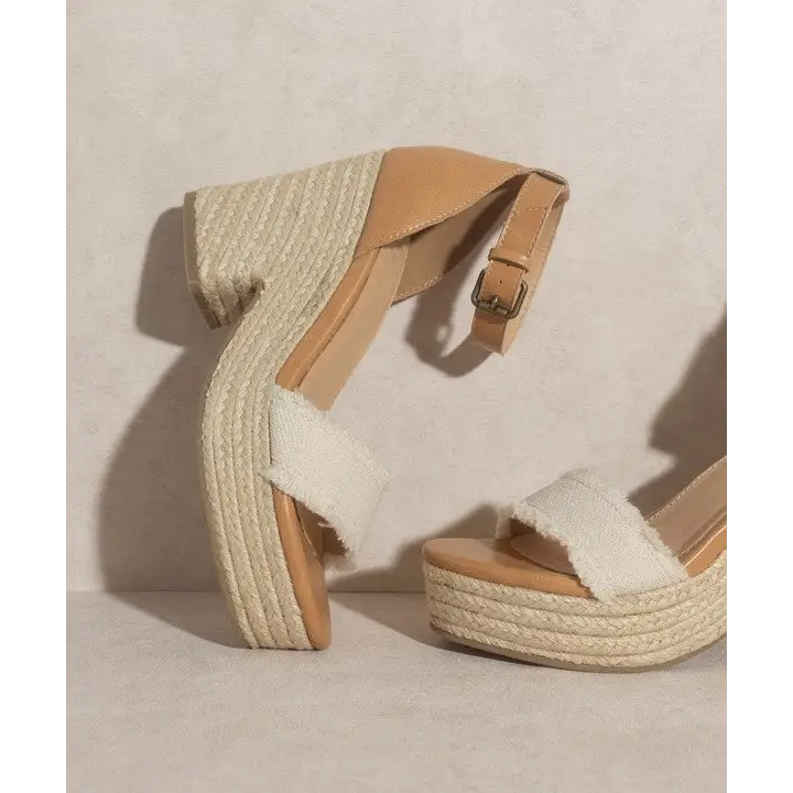 OASIS SOCIETY Riley Espadrille Platform Sandal Sandals