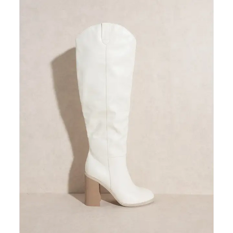 OASIS SOCIETY Stephanie Knee High Boots WHITE Boots