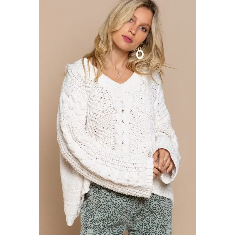 Twisted Knit Sweater Sweater