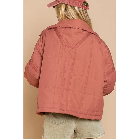 Quilted jacket with zipper closure Jacket