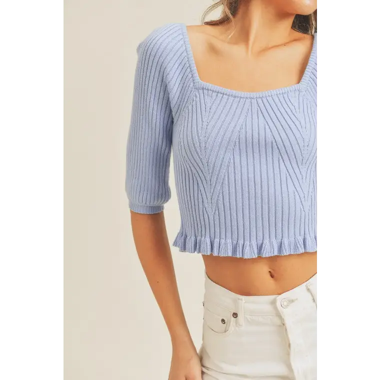 Rib Knit Top Top