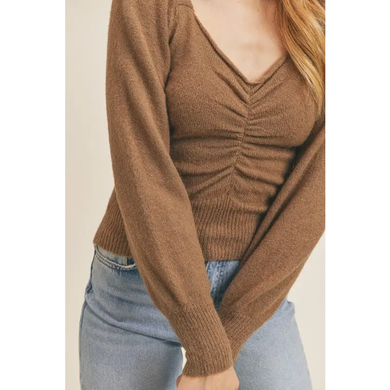 Ruched Lurex Sweater Sweater