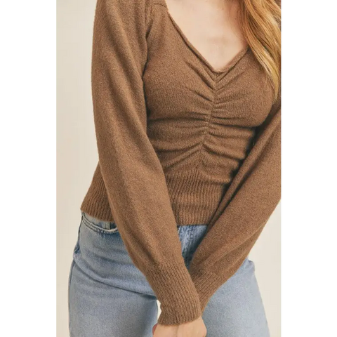 Ruched Lurex Sweater Sweater