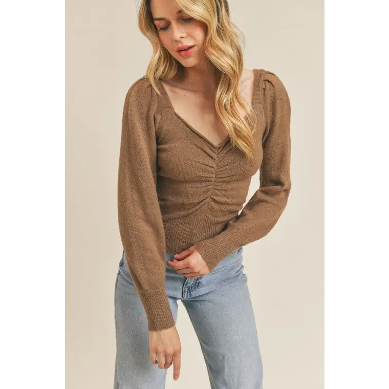 Ruched Lurex Sweater Sweater