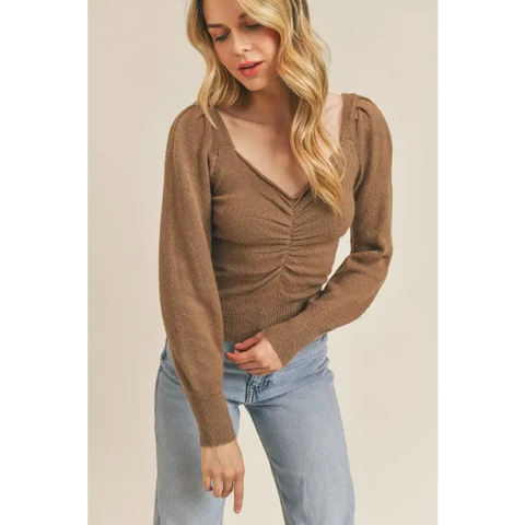 Ruched Lurex Sweater Sweater