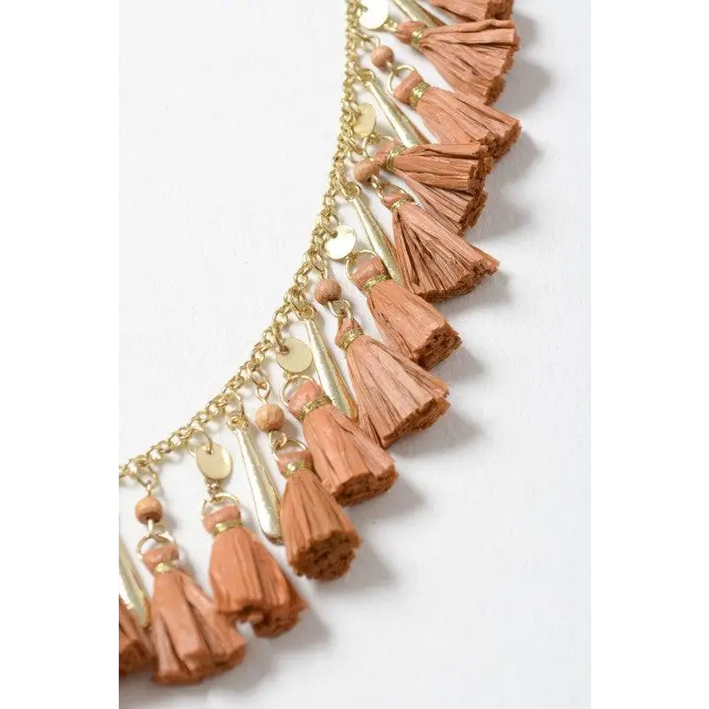 Solid Tassel Chain Fashion Necklace Necklace