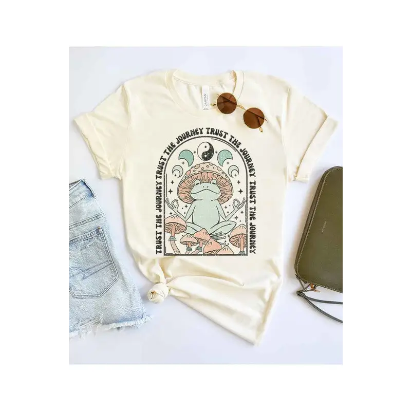 TRUST THE JOURNEY GRAPHIC TEE / T SHIRT IVORY/NATURAL Graphic Tee
