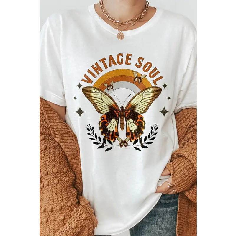 Vintage Soul Graphic Tee White Graphic Tee