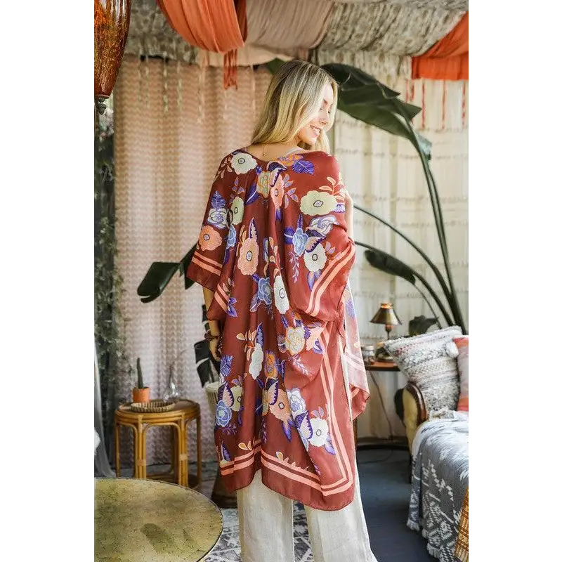 Wallflower Bloom Kimono w/ Tassels
