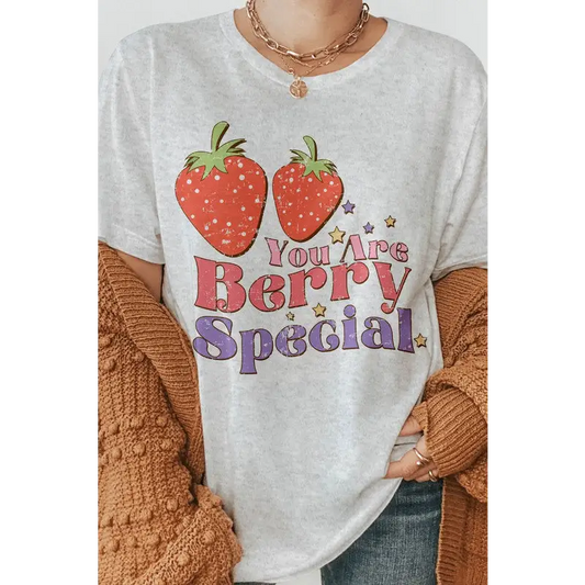 You Are Berry Special Retro Graphic Tee Ash Graphic Tee