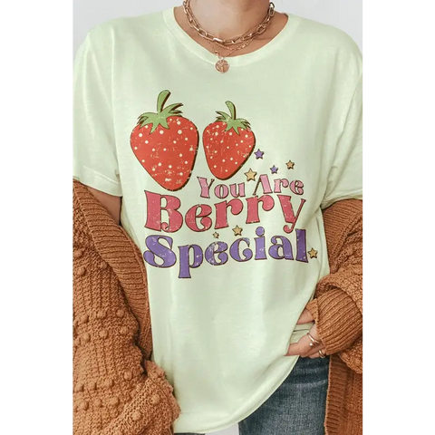 You Are Berry Special Retro Graphic Tee Citron Graphic Tee