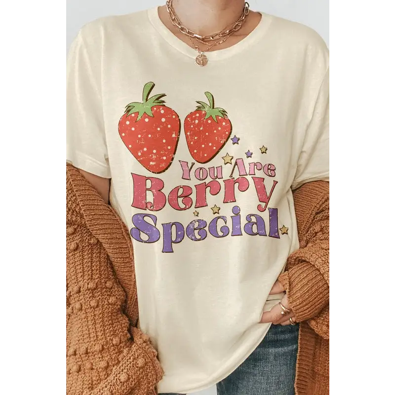 You Are Berry Special Retro Graphic Tee Natural Graphic Tee