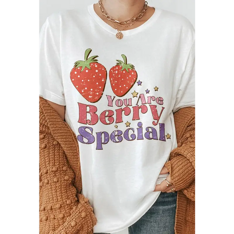 You Are Berry Special Retro Graphic Tee White Graphic Tee